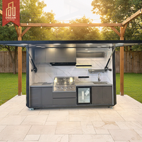 Cuisine extérieure en acier inoxydable pour îlot de piscine avec barbecue intégré - Espace de cuisson extérieur - Cuisine extérieure pour patio, jardin et bord de piscine