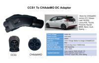 Adaptateur de véhicule électrique certifié CE Longood CCS1 vers CHAdeMO, charge rapide DC, chargeur CCS d'usine, connecteur japonais