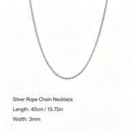 Kalung Rantai Bambu Magnetik untuk Pria Kalung Sporty Stylish 3mm 44~59cm