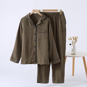Nouvel ensemble de <span class=keywords><strong>pyjama</strong></span> pour couple - Léger, toutes saisons, manches longues, pantalon long - <span class=keywords><strong>Pyjama</strong></span> simple pour <span class=keywords><strong>homme</strong></span>, vêtements de maison - Product Image 5