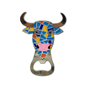 Imán de nevera de recuerdo con abridor de metal esmaltado personalizado España taurino Madrid <span class=keywords><strong>Sevilla</strong></span> - Product Image 2