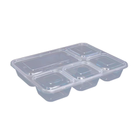 Boîte à lunch en plastique portable Offre Spéciale Bento durable à 3 compartiments pour écoliers et tout-petits sans danger pour les étudiants