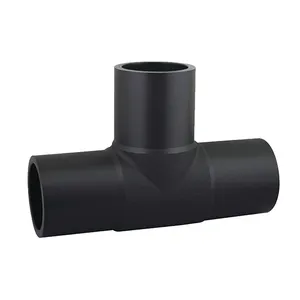 High Quality Poly Pipe Butt fusion equal tee Polyethylene Pipe fittings For Water Supply Pe 100