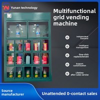 Distributeur automatique de petites casiers commerciaux pour salons de thé, écran tactile, affichage LED vert, armoire de distribution automatique personnalisable