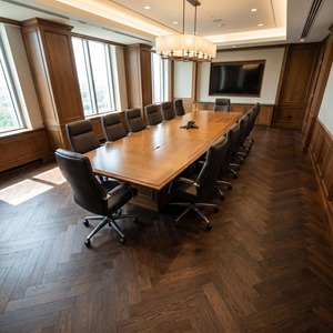 Suelo de Madera de Ingeniería de Nogal Negro Cepillado, 14mm, <span class=keywords><strong>Roble</strong></span> Ruso Grado A+, Parquet Multicapa en Espiga - Product Image 4