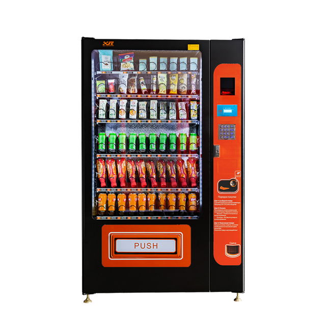 XY Brand Combo Snack and Drink Vending Machine With Refrigeration Function for Sales