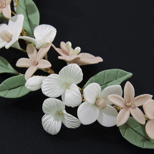 Corona di Fiori in Argilla Polimerica Fatta a Mano Stile Boho, Accessorio <span class=keywords><strong>per</strong></span> Capelli da Sposa e <span class=keywords><strong>Damigelle</strong></span> - Product Image 5