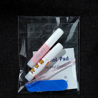 Kit professionnel d'adhésifs pour ongles, colle gel, autocollants, faux ongles à presser, avec lime à ongles, bâtonnets en bois et lingettes nettoyantes