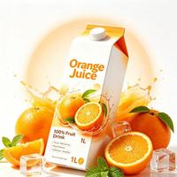 Zoet verfrissend sinaasappelsap, smakelijke sinaasappeldrank voor supermarkt groothandel, kant-en-klaar fruitdrank
