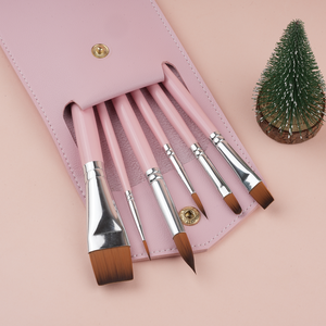 Pennelli portatili da viaggio per acquerello 2026 con manico in <span class=keywords><strong>legno</strong></span> rosa, nuovi per pittura ad acquerello e acrilico - Product Image 5