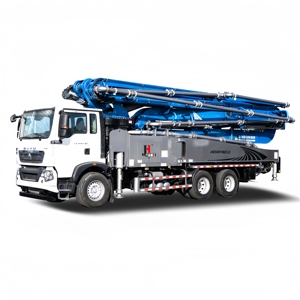 Pompe à béton diesel JIUHE, nouvelle pompe à béton hydraulique à bras articulé, moteur diesel, 30-70 m, prix de la pompe à béton diesel sur camion - Product Image 1