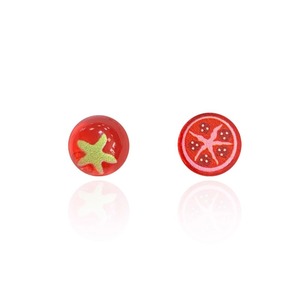 Aretes Pequeños con Forma de <span class=keywords><strong>Tomate</strong></span> para Mujer, Diseño Creativo, Joyería de Resina, Accesorios - Product Image 4