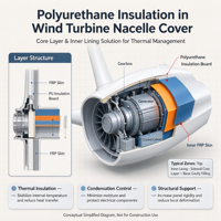 Panneau en mousse PU structurelle rainurée et perforée pour l'infusion sous vide, idéal pour les nacelles de turbines éoliennes et les panneaux de capot.