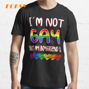 OEM Chấp Nhận Gay Pride Thiế<span class=keywords><strong>t</strong></span> Kế In 100% Cotton Vui Mens Áo Thun Quần Áo Trong Trang Phục - Product Image 2