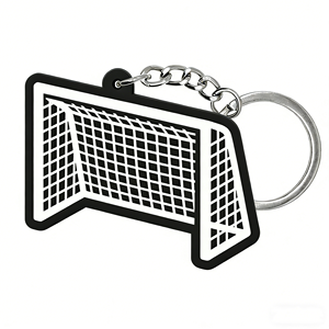 Football Stainless Steel & Soft Rubber Custom Design <b>Dog</b> <b>Tag</b> Letter Keychain-Durable Non-Toxic - Product Image 4