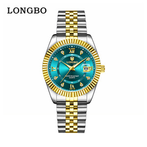 LONGBO 83831 di lusso stile di moda <span class=keywords><strong>oro</strong></span> orologi da <span class=keywords><strong>uomo</strong></span> impermeabile al quarzo <span class=keywords><strong>orologio</strong></span> per gli uomini fabbrica all'ingrosso - Product Image 2