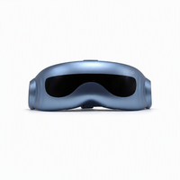Appareil de bien-être oculaire avec logo personnalisé, doublure en cuir, compresse chaude, soulagement de la fatigue, masseur oculaire électrique intelligent
