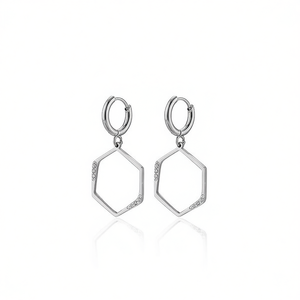 ต่างหูแฟชั่น PE0133 สำหรับผู้หญิง เครื่องประดับคุณภาพสูง - Product Image 3