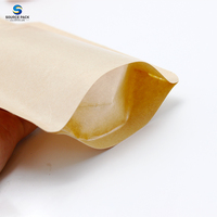 Sac de bec verseur en papier Kraft de qualité alimentaire avec Logo imprimé écologique pour liquide