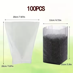 100 sacs de culture biodégradables et respirants en tissu non tissé pour semis de pommes de terre et de myrtilles, pour la culture verticale des plantes - Product Image 6