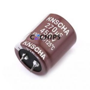 LNH450M277S352S1EA Snap-in Aluminum Electrolytic <b>Capacitor</b> Through hole Component (THT),D30xL35mm 270uF 20% 450V 10mm - Product Image 1