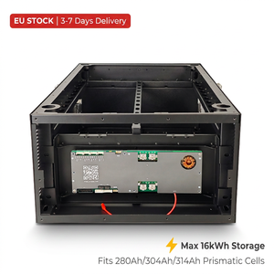 ตู้เก็บแบตเตอรี่ LiFePO4 แบบติดตั้งบนชั้นวาง DIY ขนาด 51.2V 48V 16kWh สำหรับระบบอินเวอร์เตอร์ไฮบริดพลังงานแสงอาทิตย์แบบออฟกริดสำหรับบ้าน - Product Image 2