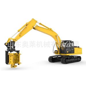 Huanjun Pileur à pince latérale avec marteau vibrant hydraulique à rotation 360 degrés, machine de piquage intégrée - Product Image 5