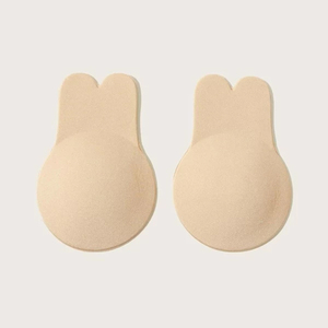 방수 보이지 않는 유방 리프트 테이프 재사용 Pezoneras 자기 접착 실리콘 브래지어 젖꼭지 귀여운 토끼 젖꼭지 커버 - Product Image 1