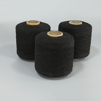 Direct usine 90 #   Fil de latex blanc en polyester durable, fil élastique recouvert de caoutchouc, fil filé pour le tricot de chaussettes