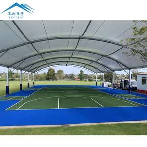 Di alta qualità PVDF struttura a membrana di tensione struttura ombreggiatura tetto stadio tenda sportiva per Tennis basket Padel Court - Product Image 5