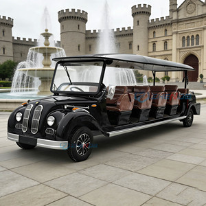 Voiture Classique de Luxe Vintage Électrique Noire Cabriolet 2 Places 8 Passagers Touristique Structure en Acier Zhenda Garantie 2 Ans - Product Image 4