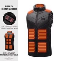 Vestes chauffantes intelligentes 5V, vêtements imperméables pour hommes, 9 zones chauffantes USB, veste de ski chauffante pour l'hiver
