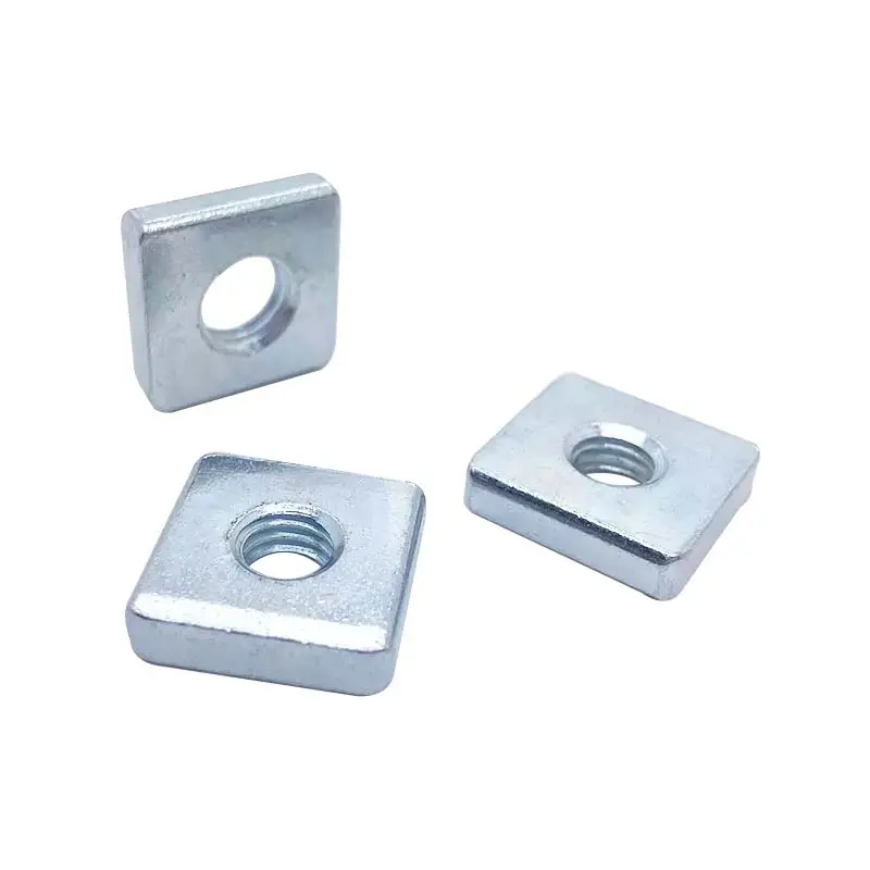 Wholesale Zinc Plated Carbon Steel M4 M5 M6 M8 M10 Thin Square T Slide Nut for 4040 4545 5050 Aluminum Profile