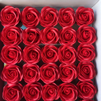 Meilleure vente 50 pièces Savon de bain Roses Mousse Rose Têtes de fleurs pour la fête de mariage Saint Valentin Meilleures idées de cadeaux