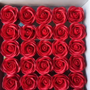 Best seller 50 pezzi sapone da bagno Rose schiuma di Rose capolini per festa di nozze le migliori idee regalo di san valentino - Product Image 1