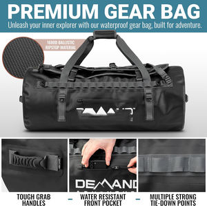 Étui étanche flottant à cadre externe pour téléphone, avec fermeture éclair et fermoir, 36-56L, en cuir véritable, pour kayak - Échantillon gratuit - Product Image 6