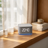 Mesin Suara Putih untuk Meja Kerja dengan Jam Digital, Pengaturan Alarm, Speaker Bluetooth 5.0, Lampu Malam LED RGB untuk Rumah, Kamar Tidur, dan Istirahat