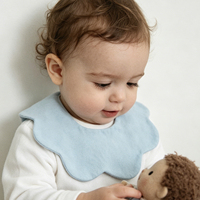 Bavoir imperméable sans manches pour bébé, motif OEM, en coton, pour enfants
