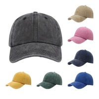 Casquette de baseball vintage en coton délavé à 6 panneaux, réglable, effet vieilli, importée, pour hommes et femmes, vente en gros Chine