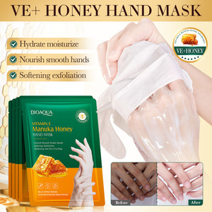 Masque pour les mains et les pieds au miel de Manuka et à la vitamine E BIOAOUA, traitement réparateur et nourrissant, gants pour mains et pieds secs - Product Image 2