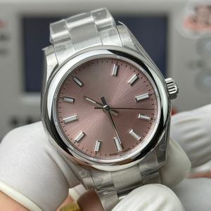 Relojes de Diseño Mecánico de Alta Calidad con Esfera Rosa - Product Image 1