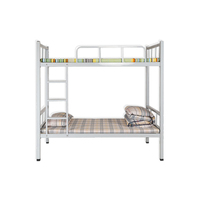 Lits superposés à cadre avec échelle pour l'école bon marché Heavy Duty Double Decker Metal Steel Modern Iron Frame Bedroom Bedroom Beds Support 50pcs