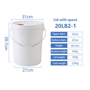 Venda Direta Da Fábrica 1L 2L 4L 5L 8L 10L 12L 15L 17L 18L 20L <span class=keywords><strong>25L</strong></span> Balde De Plástico Seau En Plastique - Product Image 4