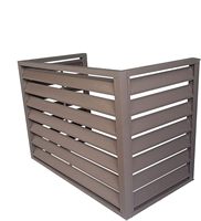 Cache-climatiseur extérieur en métal sur mesure, anti-poussière et étanche, en alliage d'aluminium avec persiennes