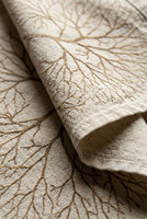 Essuie-tout en coton biologique à motif de toile de mycélium durable pour une maison soucieuse de l'environnement