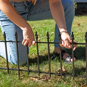 Bordo del <span class=keywords><strong>giardino</strong></span> <span class=keywords><strong>per</strong></span> l'abbellimento di <span class=keywords><strong>alluminio</strong></span> nero Corten acciaio prato bianco metallo bordo prato - Product Image 6