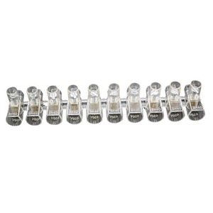 Jung Hee BH40 <b>Closed</b> Terminal Block 10p Screw Type LED Application 100A Max 1 Layer Transparent Flame Retardant - Product Image 2