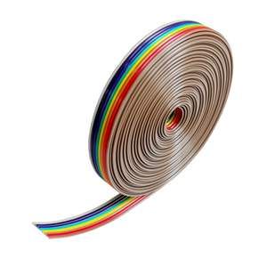 Cable Plano de 8 Hilos, 5 Metros, Color Arcoíris, Conector IDC, 28 AWG, Conductor de Cobre Aislado con PVC, 30VAC 250VAC - Product Image 4