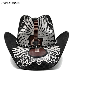 Dây vành mũ petergrimm Peter Grimm giàn Guitar in đàn ông của phụ nữ cảm thấy mũ đen Ngày của Cha mũ cao bồi - Product Image 2