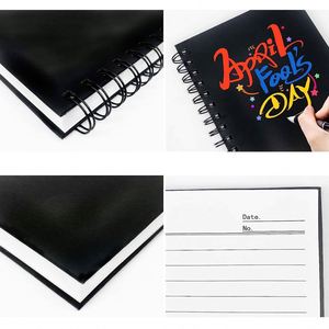 Custom A5 Hard Leather Cover Diary Planner Coil Notebook with Custom Logo 80 Sheets-Promotion Schedule Note <b>Book</b> - Product Image 3
